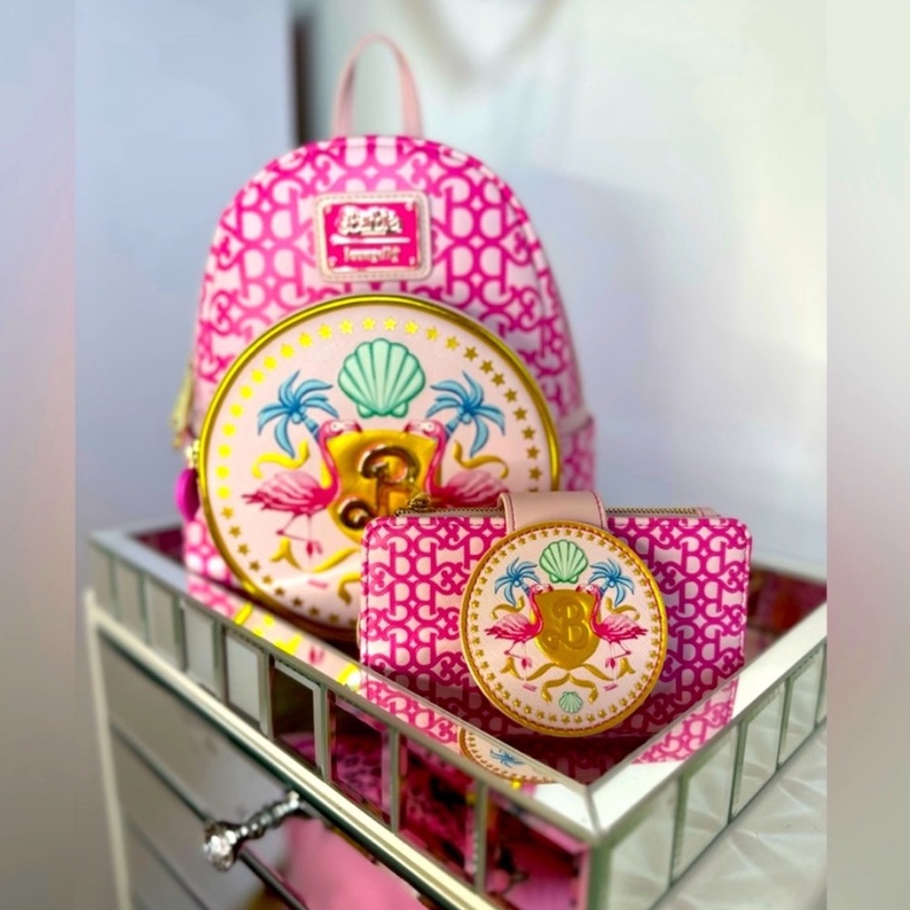 🌟RETIRED🌟 Exclusive Loungefly Barbie The Movie Allover Print Backpack